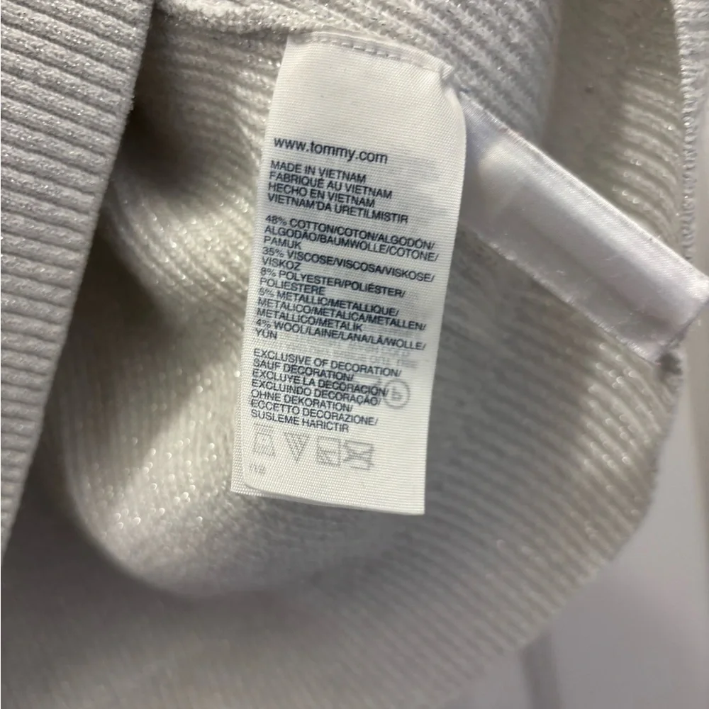 Tommy Hilfiger Off-White Knit Sweater Fitted XXL